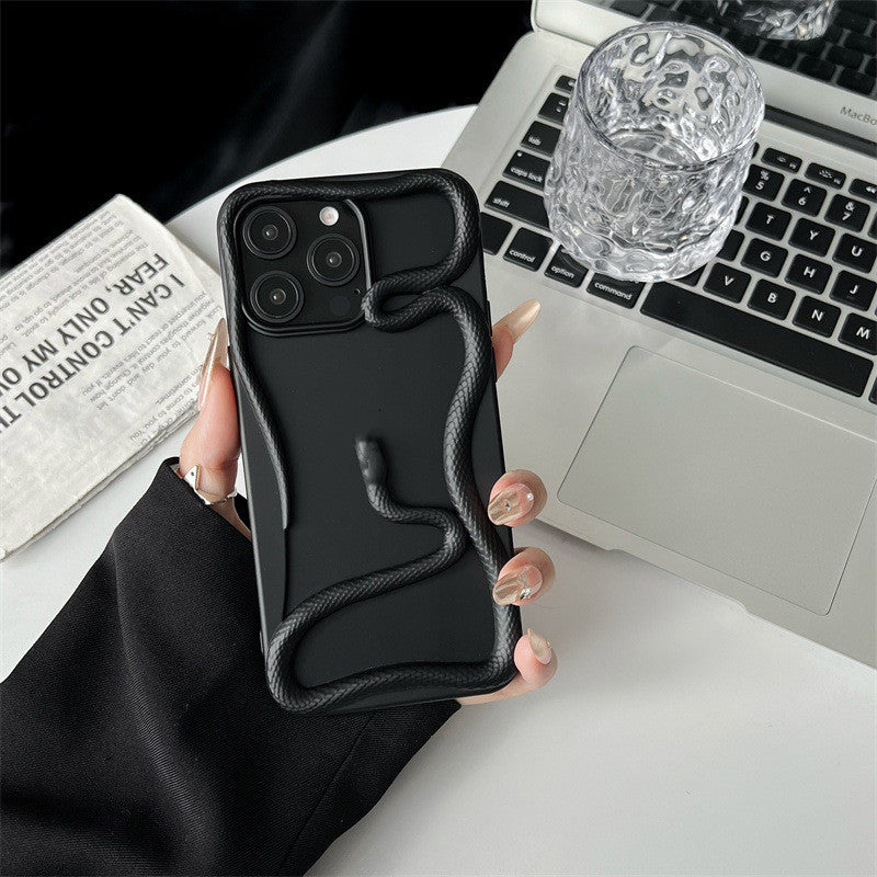 Electroplated Glossy Hollow Snake Phone Case