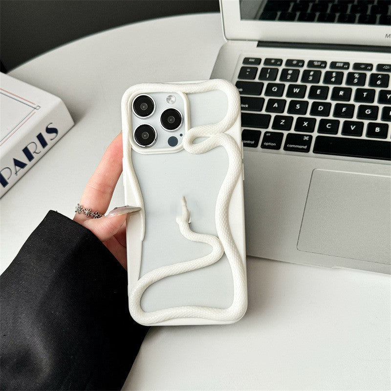 Electroplated Glossy Hollow Snake Phone Case